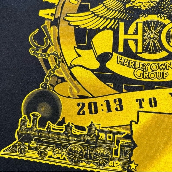 Harley Owners Group Arizona State Rally 2013 Black Long Sleeve T-Shirt Size L - Picture 10 of 15